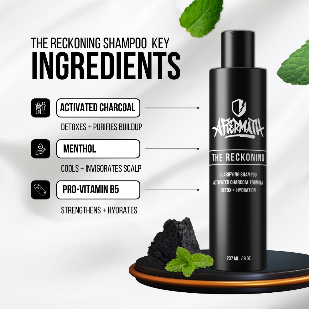 The Reckoning Daily Clarifying Shampoo | Deep Clean & Scalp Reset – 8 oz